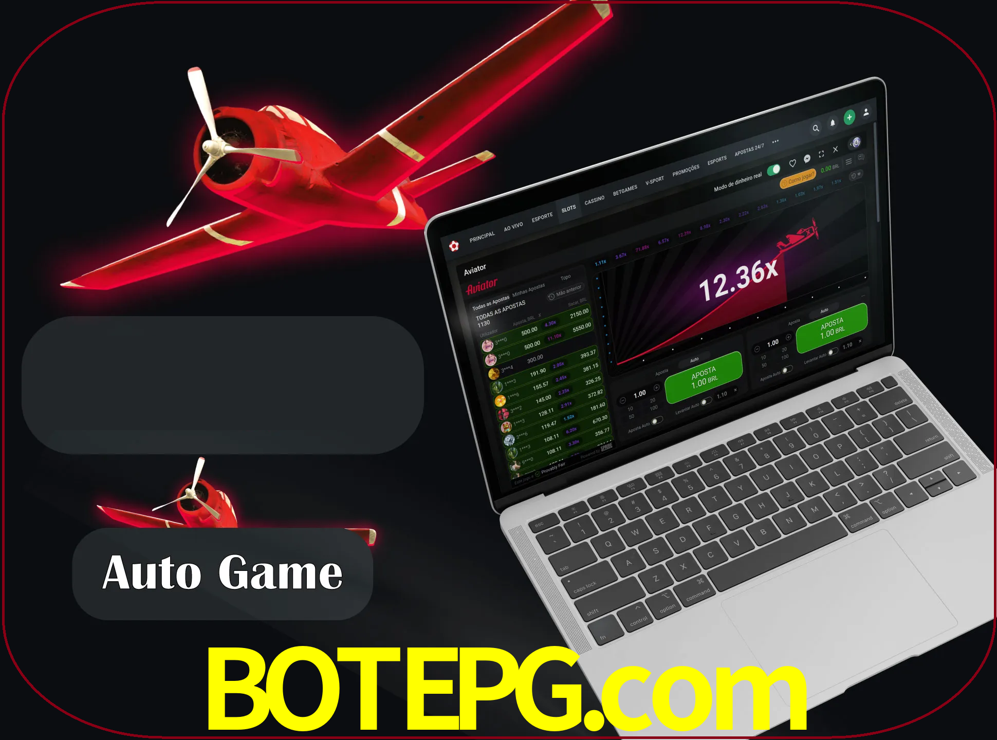 No modo automático, os jogos apostam e sacam seu dinheiro automaticamente.