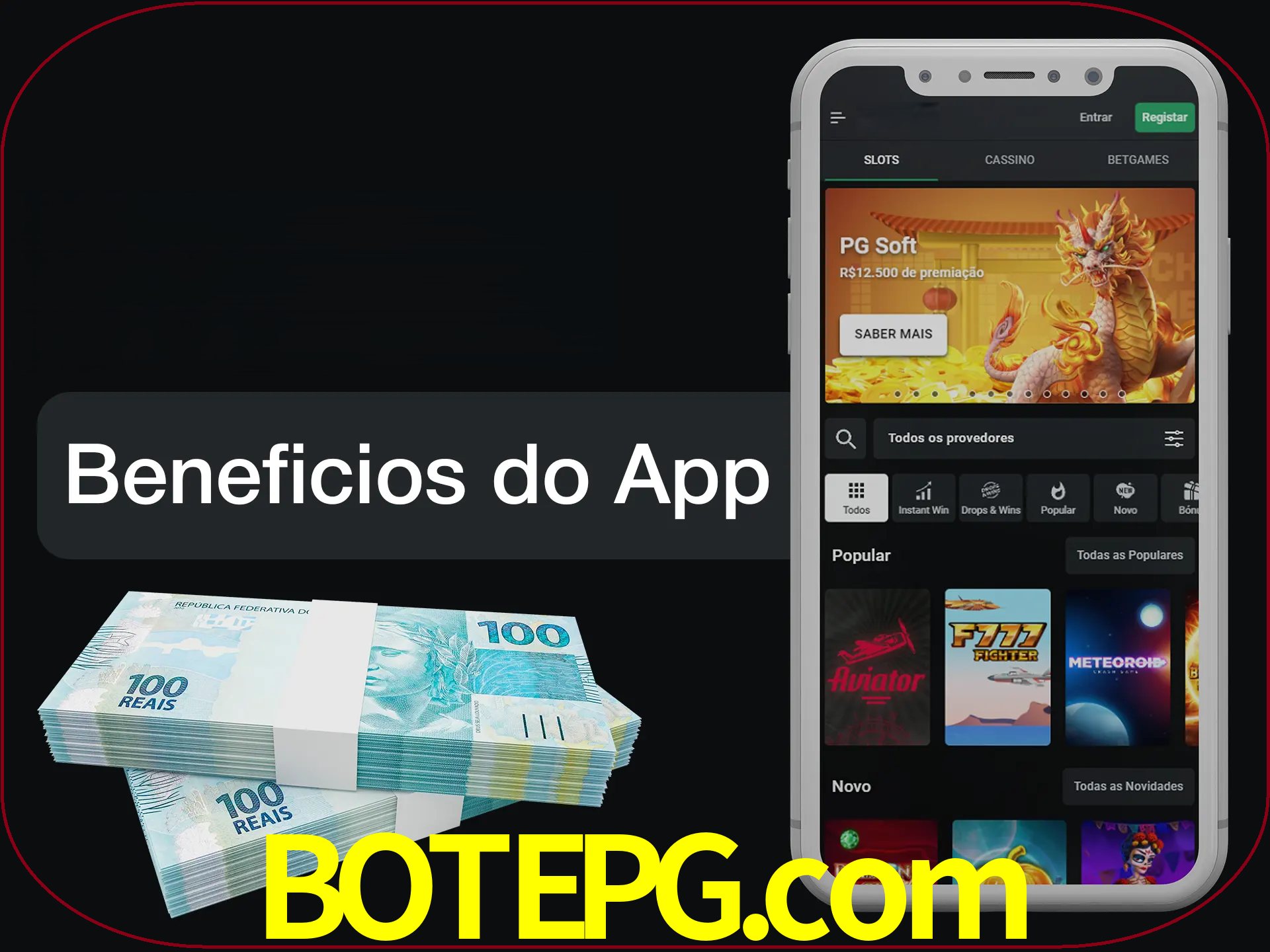 Obtenha todos os benefícios usando o aplicativo.