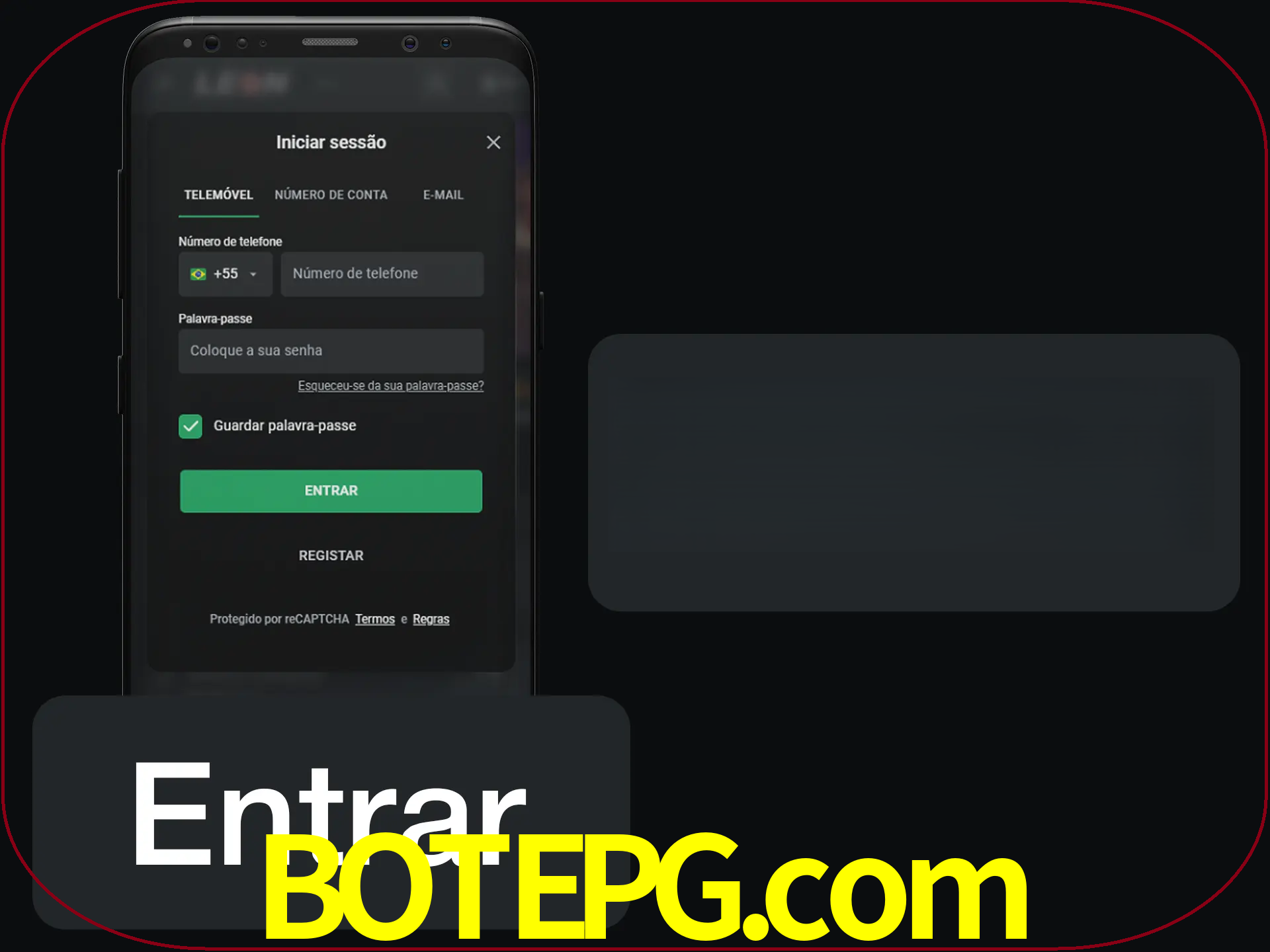Faça o login para começar a apostar e jogar no cassino.